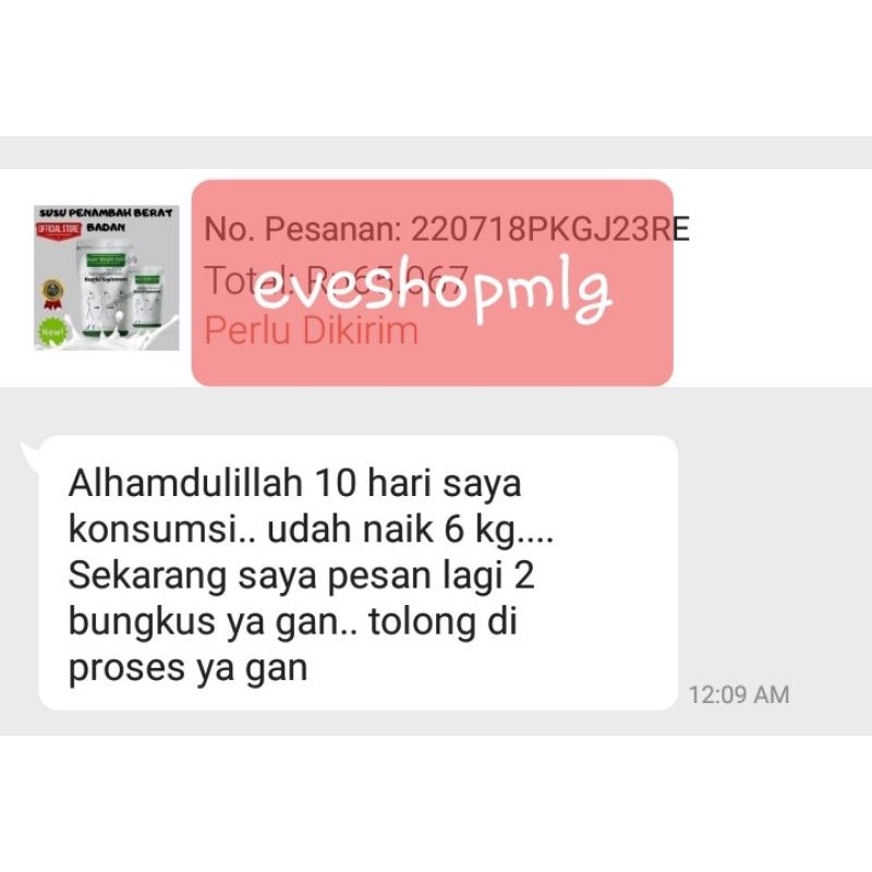 Weight Gain Susu Penambah Berat Badan Susu Penggemuk Badan Anak Dewasa Ampuh Cepat Super Weight Gain
