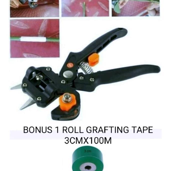 Ready !!! grafting tool stek dahan tanaman bonus 1 roll grafting tape okulasi