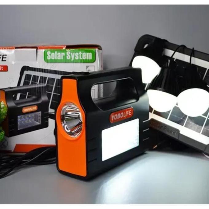PORTABLE SOLAR PANEL GENERATOR KIT PEMBANGKIT LISTRIK TENAGA SURYA LED
