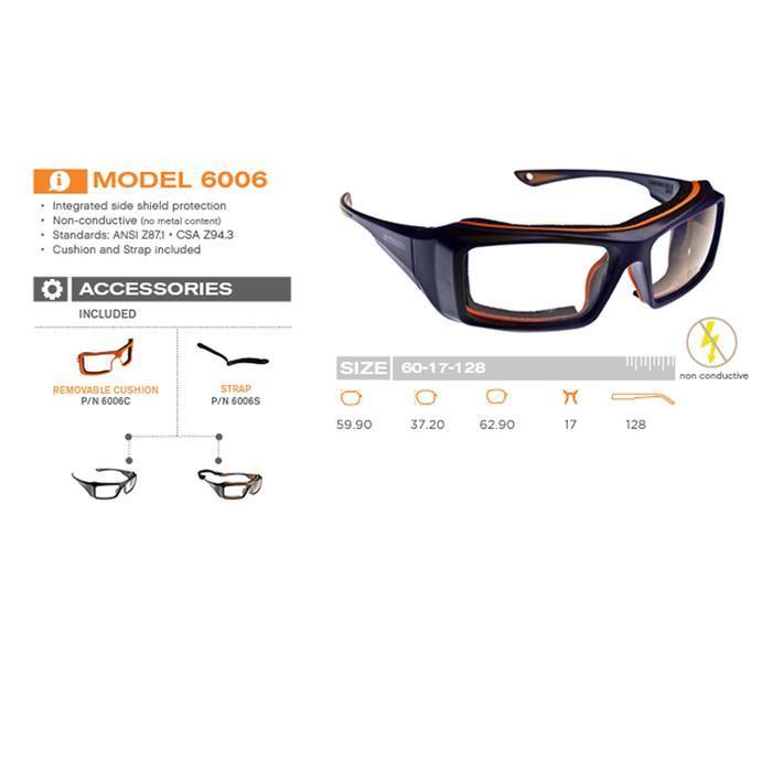 kacamata safety minus Armourx 06 prescription safety glasses