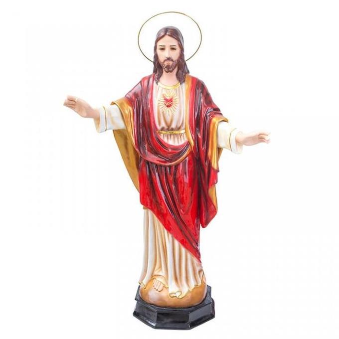 (:(:(:(] Patung Tuhan Yesus Memberkati 1 Meter/Patung Rohani/Patung Yesus/Pajangan Rohani Pajangan G