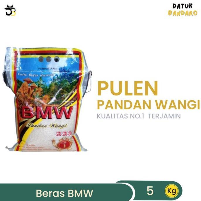 BERAS PANDAN WANGI 10/20/25 kg Beras BMW AAA Premium - Nasi Putih, Pulen, Wangi, Karung Laminasi - B