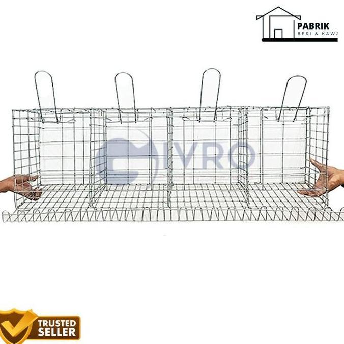 Kandang Ayam Petelur/Baterai 4 Pintu