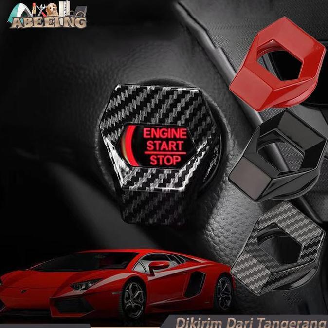 WINTURY Cover Start Stop Engine Mobil Start Engine Cover Penutup Tombol Start Stop