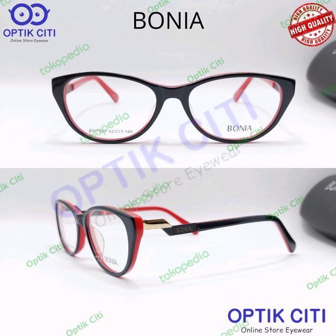 frame kacamata wanita cat eyes bonia 1527 grade original