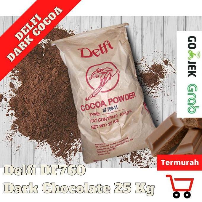 COKLAT BUBUK DELFI DF760 COCOA POWDER 25KG | 100% ASLI