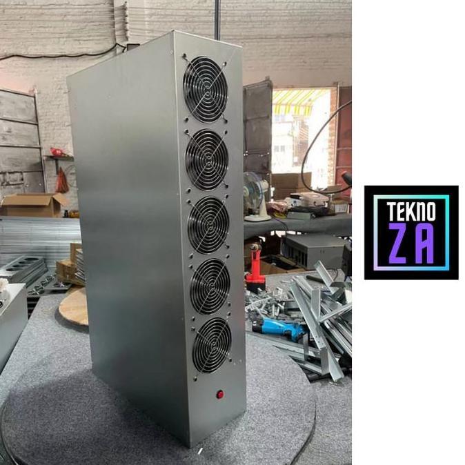 9 VGA GPU Mining Closed Case for X79 Dual Xeon Riserless Motherboard