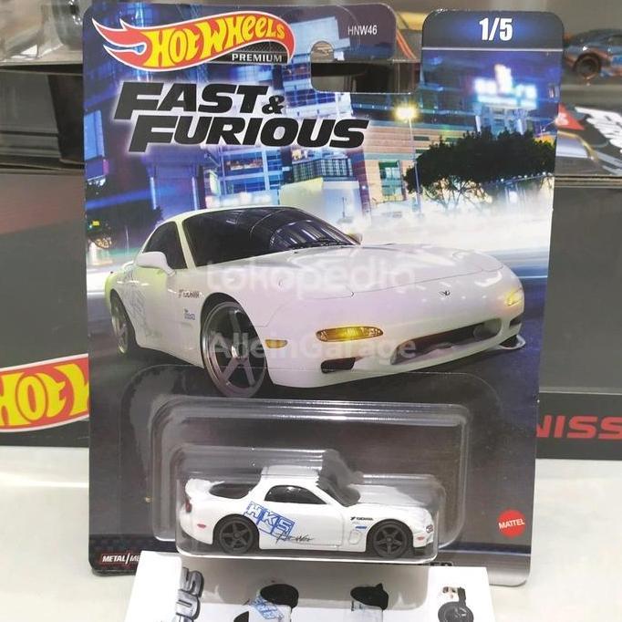 Hotwheels 95 Mazda Rx 7 fast furious Putih