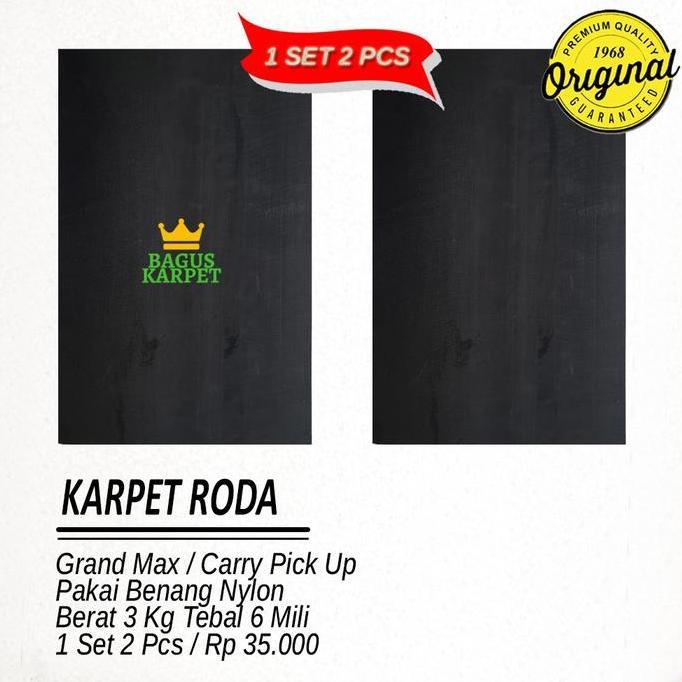 Karpet Lumpur Roda Grand Max/Carry Pick Up Tbl 6 Mm Ada Ply 1 Set 2 Pc