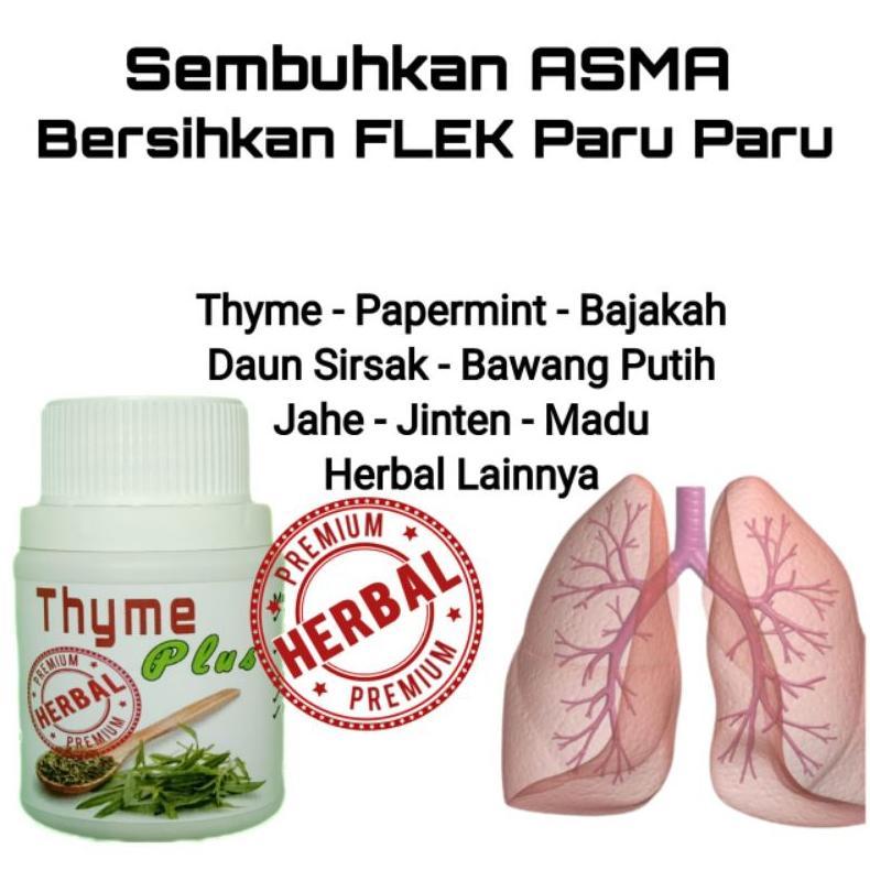 Ampuh Obat Asma Bersihkan Flek Paru Paru dan TBC 100% Original Herbal Alami Thyme Plus terlaris