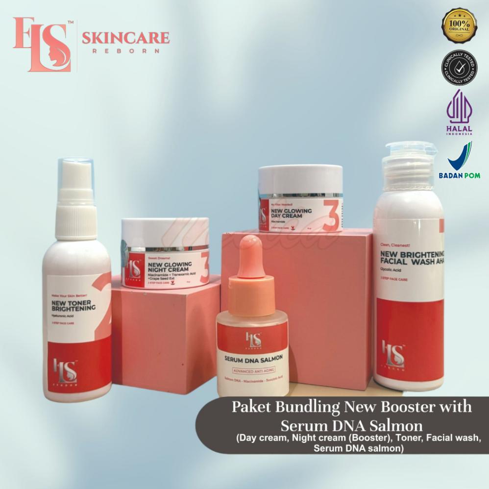 Ls Skincare Paket Bundling Booster Dan Serum Dna Salmon
