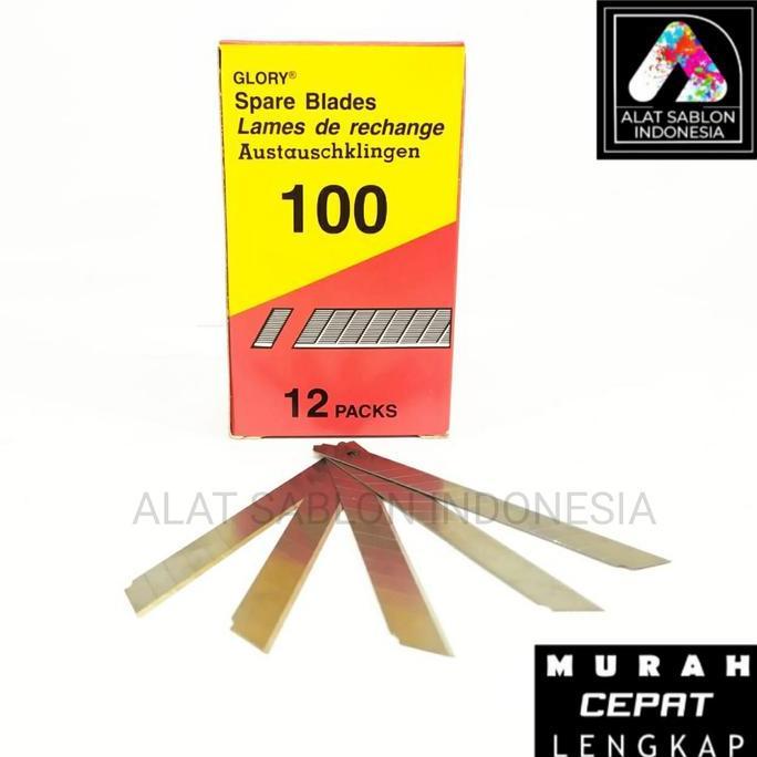 ISI KATER GLORY 100 ISI CUTTER KECIL 1 BOX