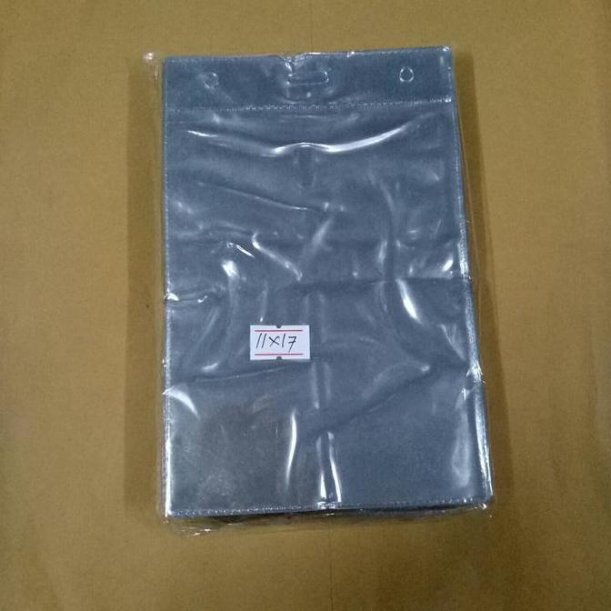 Plastik Panitia ID Card 11 x 17 CM Ukuran A6 isi 100 Lbr Transparan Tegak untuk Kartu Panitia