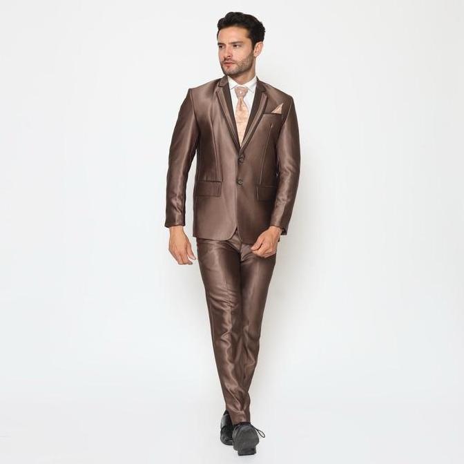 New  Setelan Jas Pria Semi Wool Glossy Setelan Jas Pengantin Pria Jas Pria Wedding Jas formal Blazer