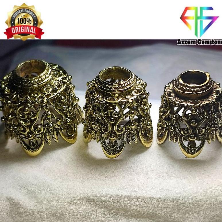 NEW Cincin Ring Mendak Tajong Melayu Besar Logam Kuningan Coin [terbaik][terlaris]