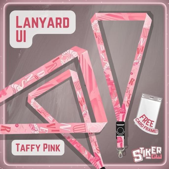 New  Lanyard UI dan Frame | Universitas Indonesia | Taffy Pink | Maya Blue | Amber Forest | Lanyard 