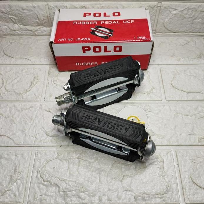 Pedal Karet POLO As Besar Plat Tengah Besi Sepeda Onthel Ontel Jengki Mini Jadul