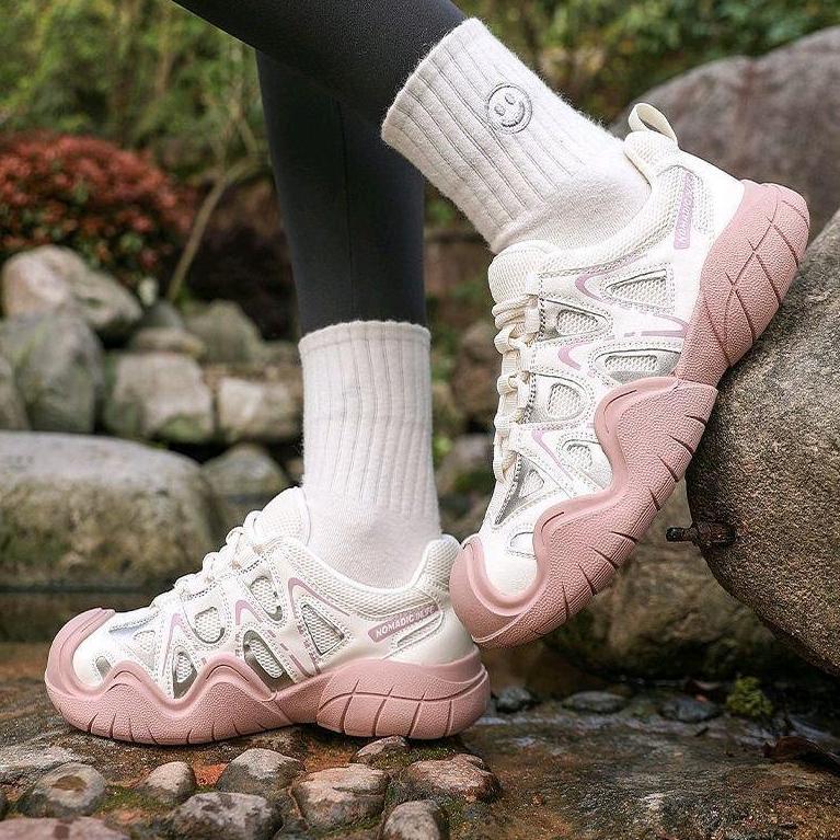 Diskon Marelow Camel Purple - Sepatu Sneakers Hiking Sport Korean Style Wanita Outdoor Premium Best 