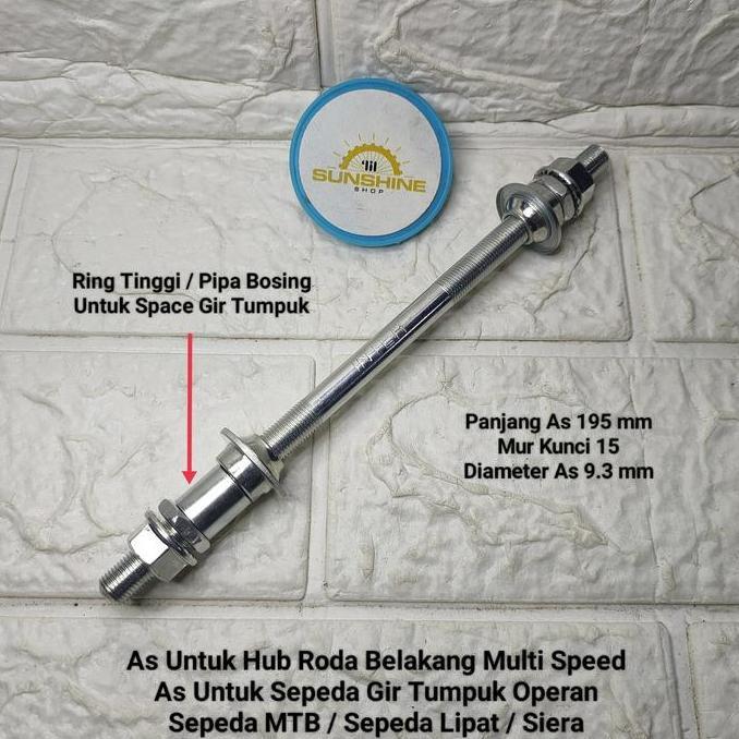 Ready As Hub Roda Belakang INTER Untuk Freewheel Gir Tumpuk MultiSpeed Sepeda MTB Federal Lipat Seli