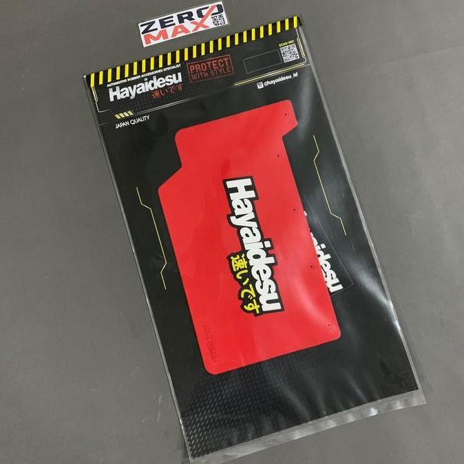 Mudflap Mud Flap HAYAIDESU Karet Penahan Lumpur Beat FI ESP Red