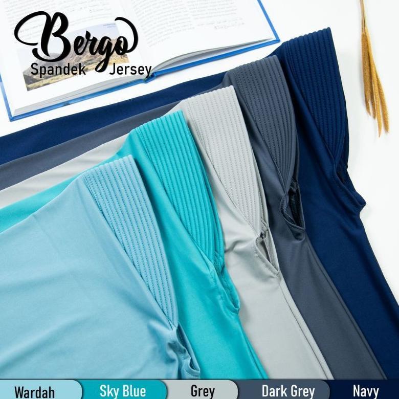 BIG PROMO Hijab Khimar Bergo Hamidah Jumbo XXL Spandek Jersey | Jilbab Mukena Bergo Simple Pad  XXL 