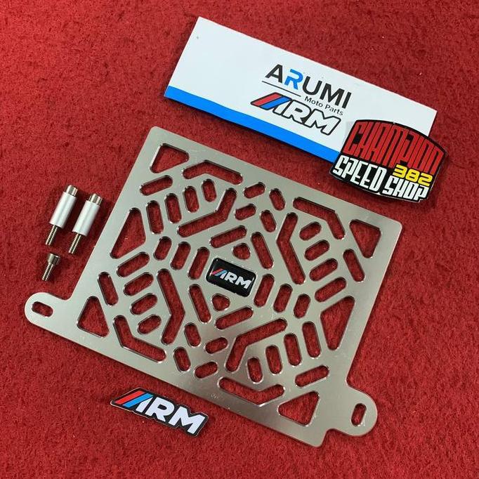 Cover Radiator Arumi ARM Cyber Silver All New NMAX 2020 2021 2022
