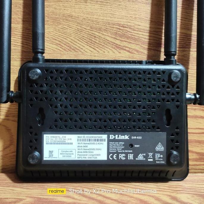 New DLINK DIR-822 AC1200 Dual-Band Wireless Router D-Link berkualitas