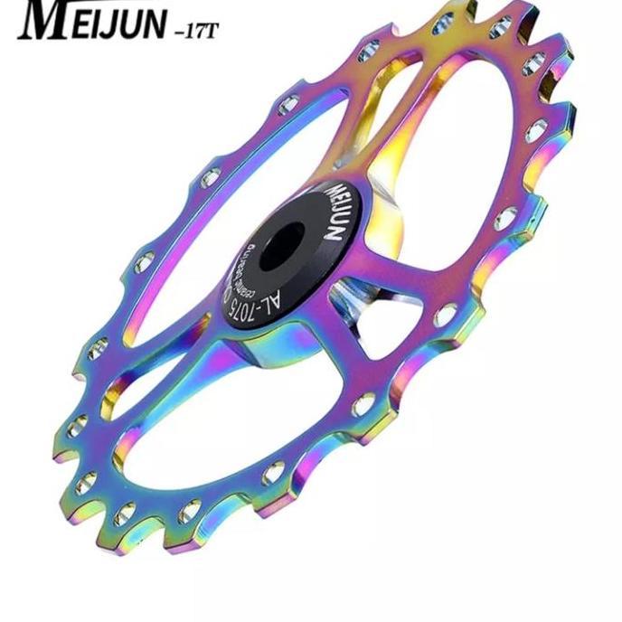 Ready Meijun Pulley RD 17T Ceramic Bearing Wheel Guide OSPW 17T Colorfull
