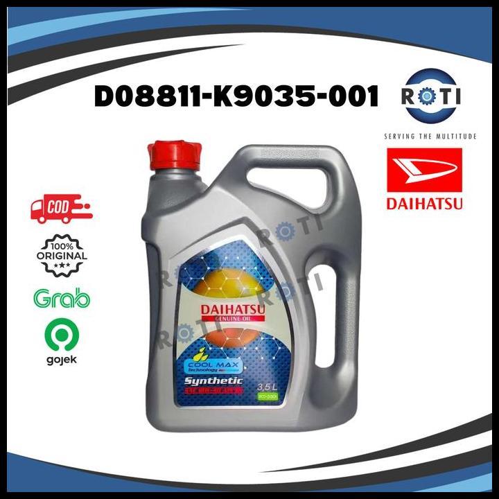 TERBARU OLI MESIN DAIHATSU 10W-40 SN 3,5 LITER GENUINE 08811-K9035 