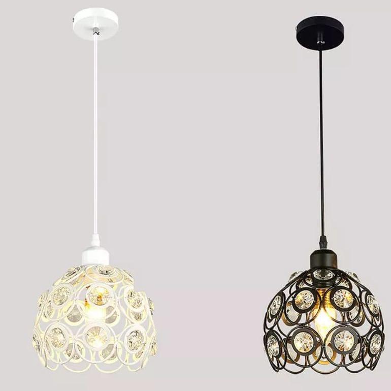 Berkualitas Lampu Gantung Hias Kristal Minimalis Elegan