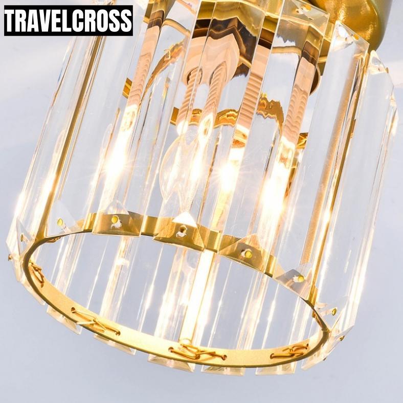Premium Travelcross Lampu Plafon Gantung Kristal Minimalis Lampu Gantung Lampu Plafon Gantung Krista