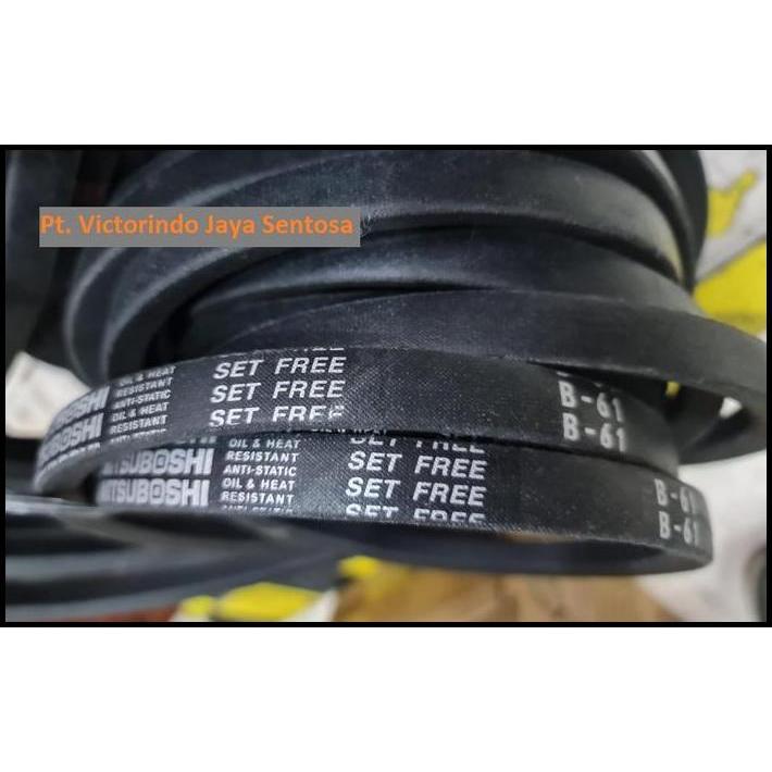 TERLARIS VANBELT TALIKIPAS V BELT MITSUBOSHI B 61 , B61 ATAU B-61 