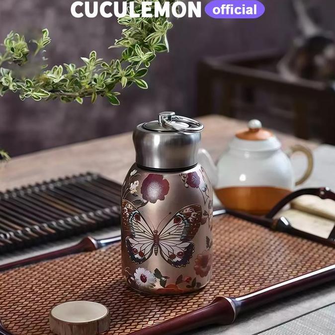 Lansungkirim- Cuculemon Botol Minum 300Ml Thermos Tamler Hot Cool Tumbler Vacuum Silikon Stainless B