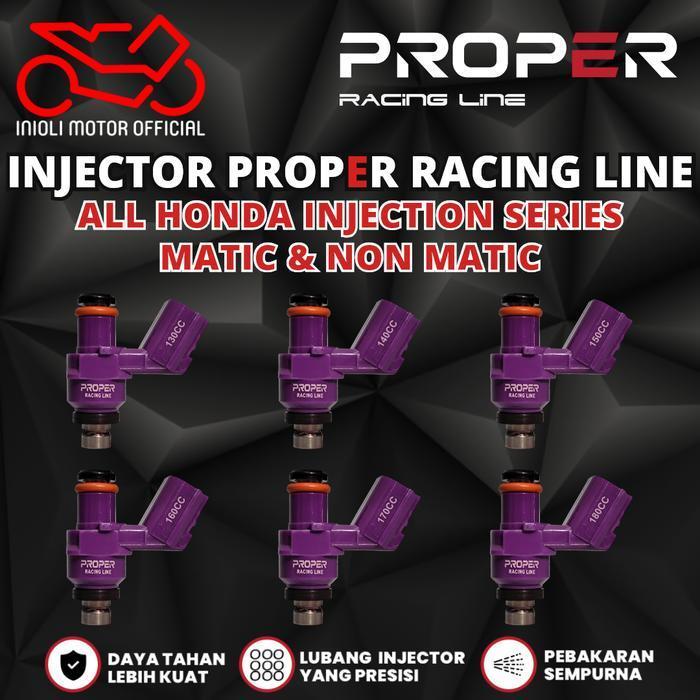 Injector Proper Racing Line Beat Scoopy Vario Pcx Adv Genio Stylo Beat Deluxe Sonic Cb Cbr Crf Supra