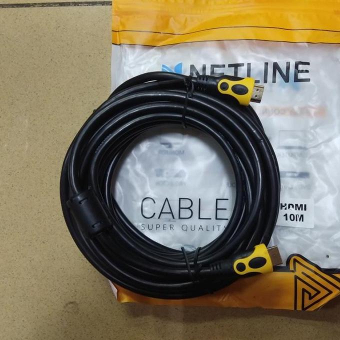 NEW Netline Kabel HDMI 10Meter Gold Plated