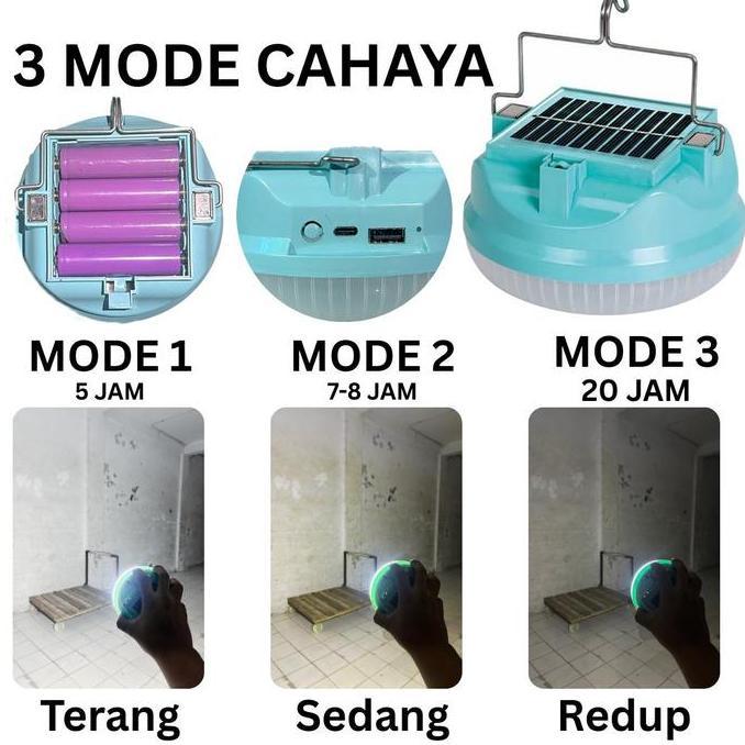 Leggero- Lampu Led Emergency Ufo 400W /Solar Panel Led/ Lampu Emergency Gantung Lampu  Taman  Outdoo