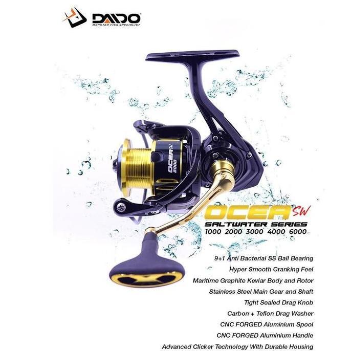 REEL DAIDO OCEA SPIN SW UKURAN 1000 2000 3000 4000 6000