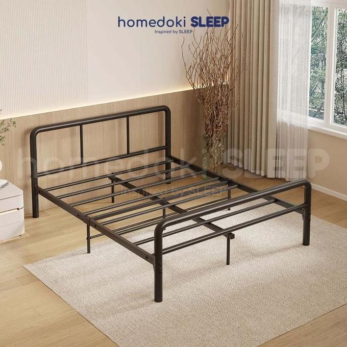 Homedoki Clalitebed Series / Kai Ranjang Besi Industrial Minimalis / Divan Ranjang Besi Rangka