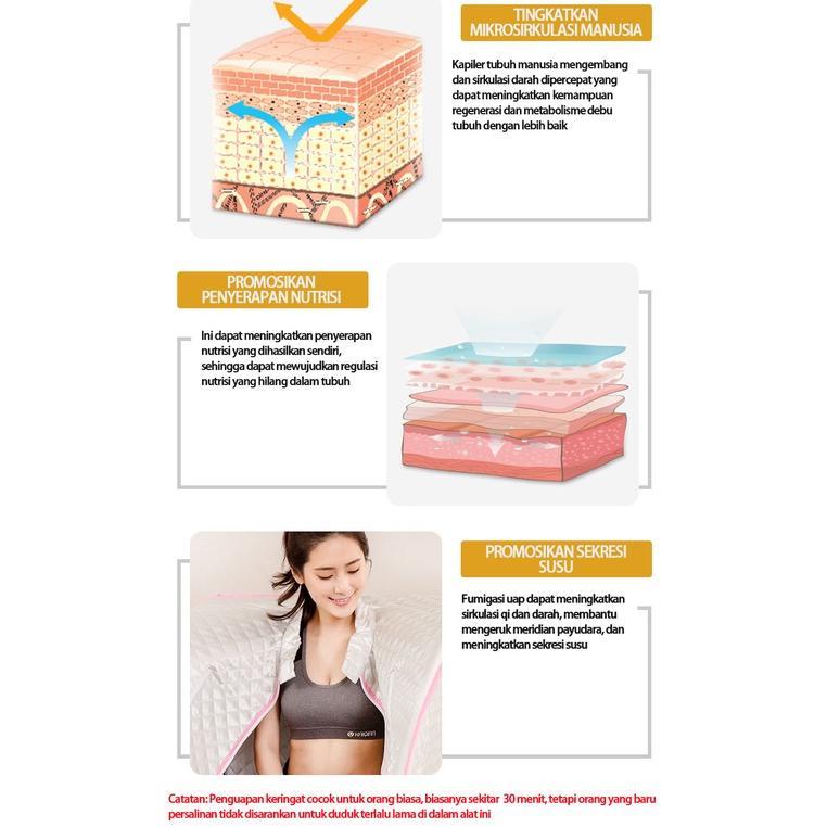 HOT DEALS JF Kotak sauna / Portable Steam Sauna Alat Pelangsing Tubuh / Alat Spa /Alat Mandi Uap -JF