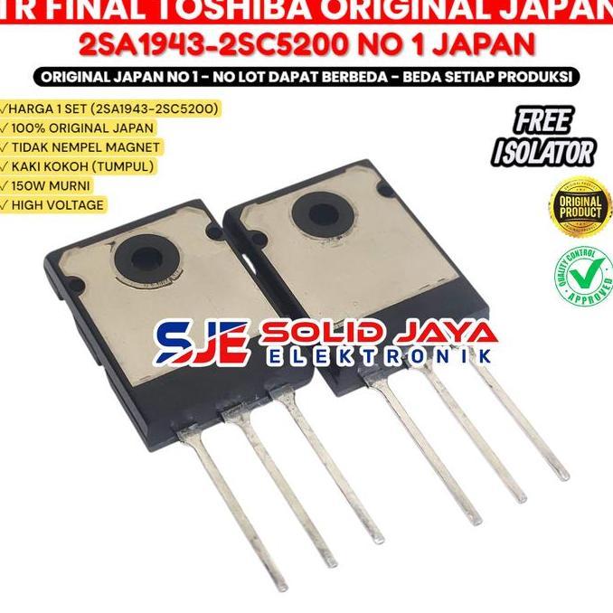Morwe- Transistor Tr Toshibaa 2Sc5200 - 2Sa1943 Tr Toshiba 2Sc 5200 2Sa 1493 Transistor Tr Final Sc5
