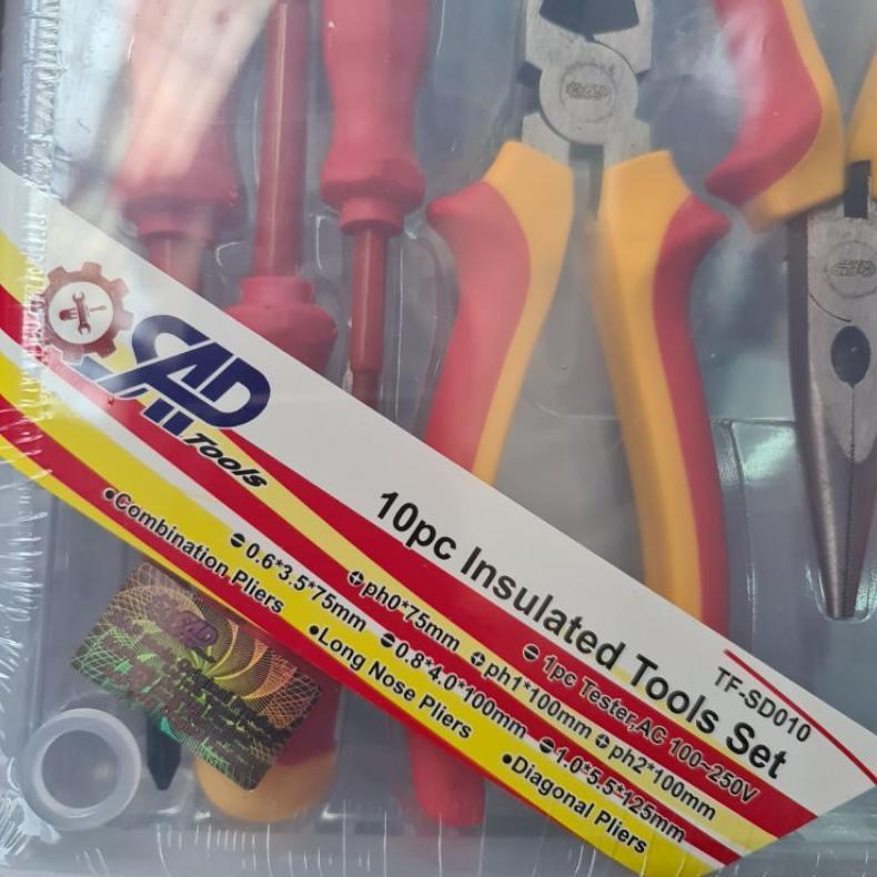 Termurah Obeng Tang Listrik Set 10Pcs Obeng Listrik Test Pen 1Set