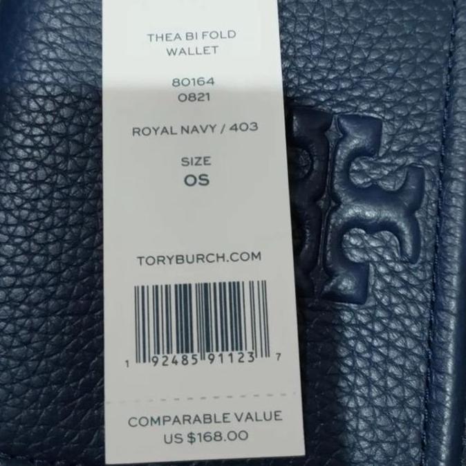 Thea Zip Bifold Navy Wallet murah