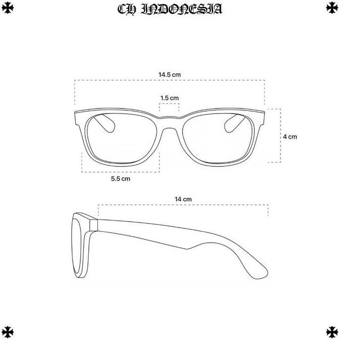New Kacamata Chrome Hearts Glasses GS8294 ch/gs/vglt/tpds/jpn murah
