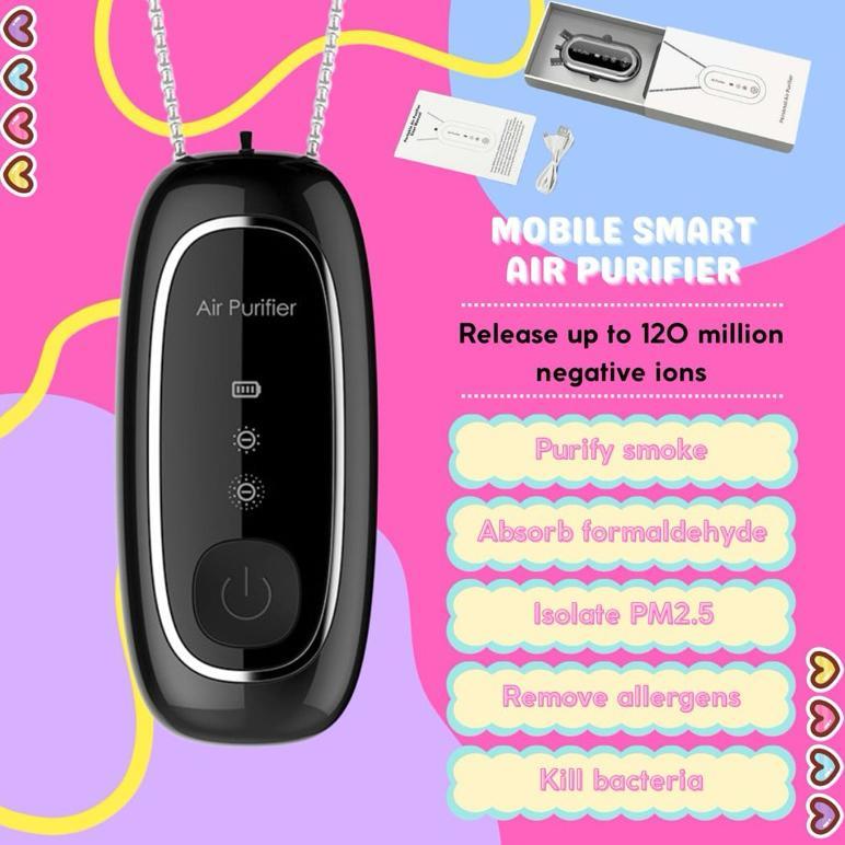 BIG PROMO Air Purifier Portable Kalung Air Purifier Necklace Ion Rechargeable/Wearable Portable Air 