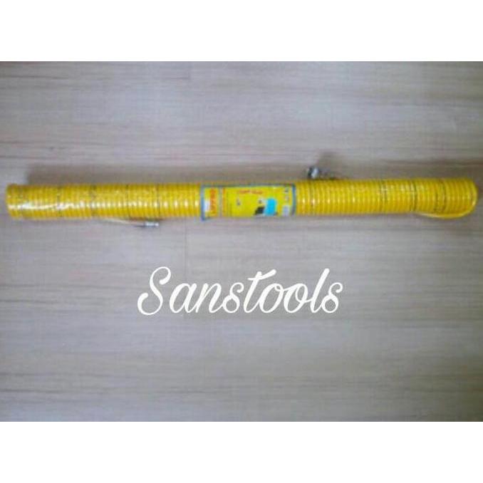 selang kompresor spiral / selang recoil 12 meter lippro