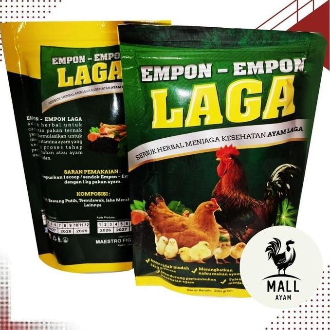 AYAM MALL Empon Empon Laga Serbuk Herbal Untuk Campuran Pakan Ternak Breeding Ayam Jago Bangkok Jant