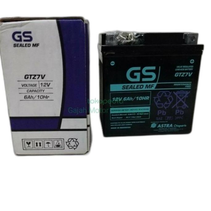 BEBAS ONGKIR - Accu GS GTZ7V Accu Kering Motor Nmax Aerox 155 ori ASTRA
