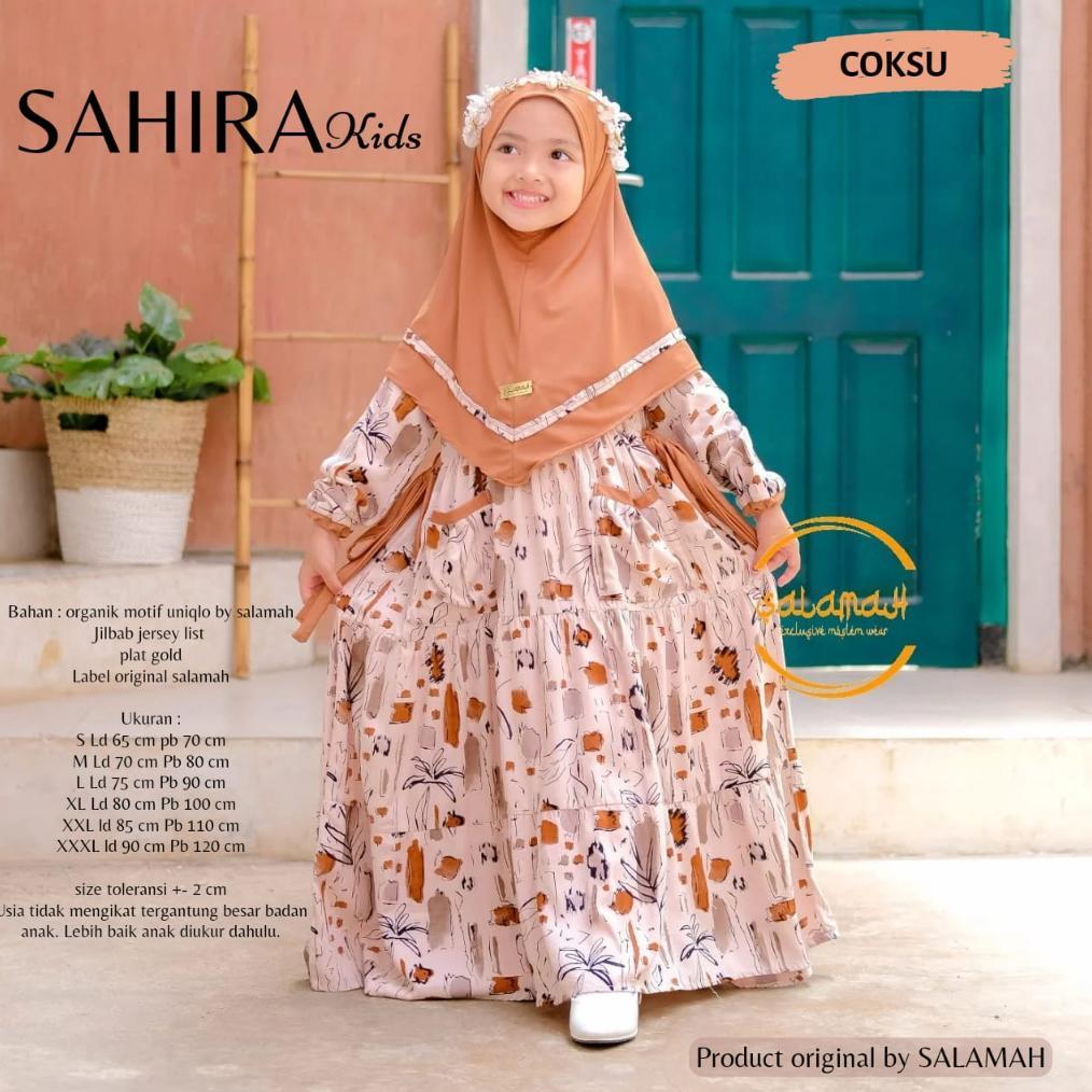 KUALITAS SUPER GAMIS ANAK SAHIRA KIDS PLUS JILBAB LIST DAN PLAT GOLD | USIA 2 3 4 5 6 7 8 9 11 - 15 
