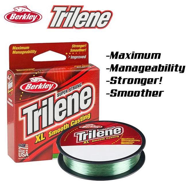 BERKLEY Senar Pancing TRILENE XL Smooth Casting 110yds - 300yds Manageable Than Average Nylon Monofi