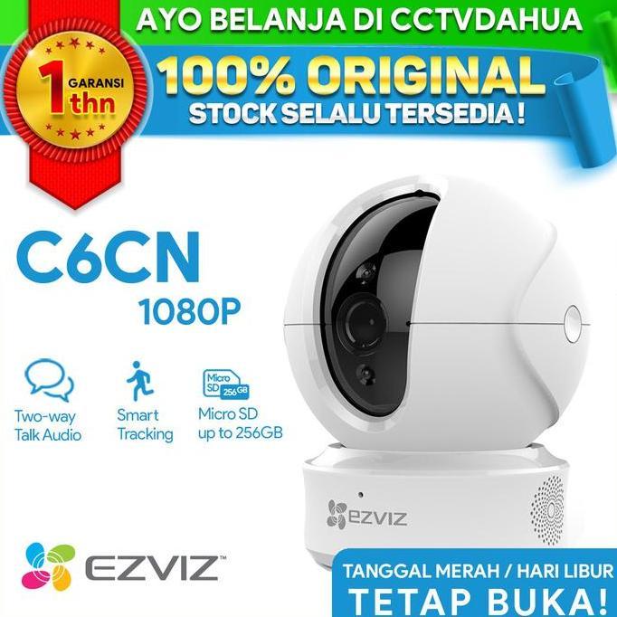 NEW IP CAMERA CCTV WIFI EZVIZ C6CN 1080P HD SUPPORT RJ45 LAN GARANSI RESMI ORI